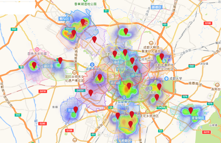 冒菜西施商圈布局